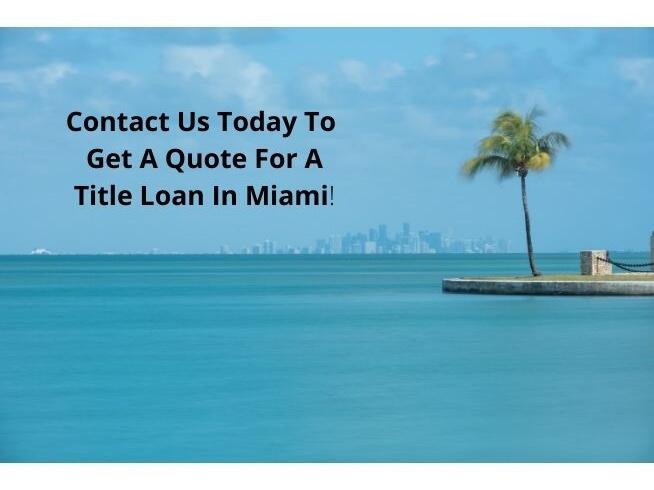 The best title loans in Miami will have decent payoff options with fair APR's.