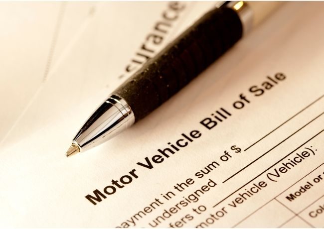 It may be possible to qualify for a title loan with just the bill of sale