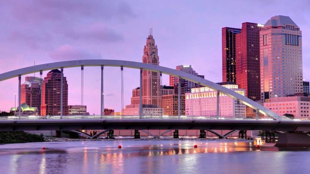 The Main St Bridge in Columbus Ohio