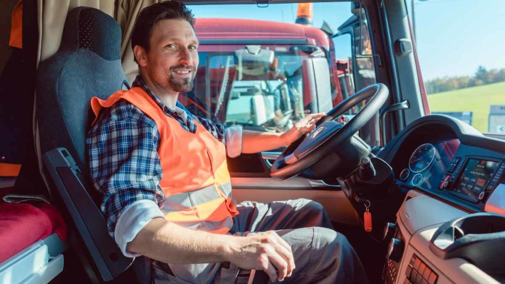 Commercial truck driver considering a title loan.