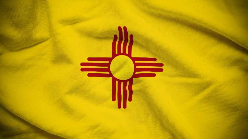 The official state flag of New Mexico