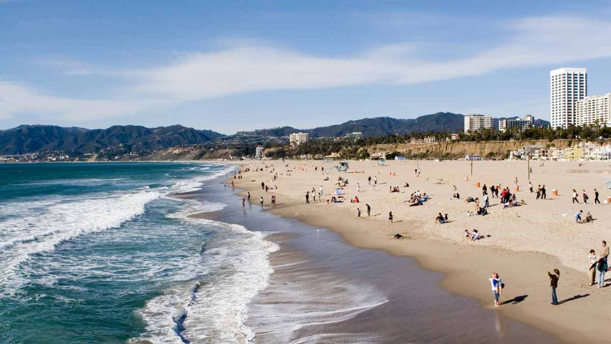 Santa Monica Beach Santa Monica Beach in LA County